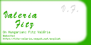 valeria fitz business card